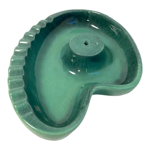 Mid Century Modern Boomerang Ceramic Ashtray 1960s Atomic Amoeba the Hyde Park Usa