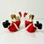 1950s Vintage Americana Boho Chic Whimsical Kick-Backed Santa Candle Holders - A Pair, Christmas For Sale - Image 9 of 11