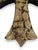 Mexican Folk Art Milagros Wooden Cross Nailed Metal Brass Charms Wall Hanging For Sale - Image 4 of 8