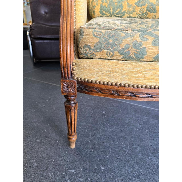 Louis XVI Bergère Armchairs, 19th Century-Early 20th Century, Set of 2 For Sale - Image 10 of 17