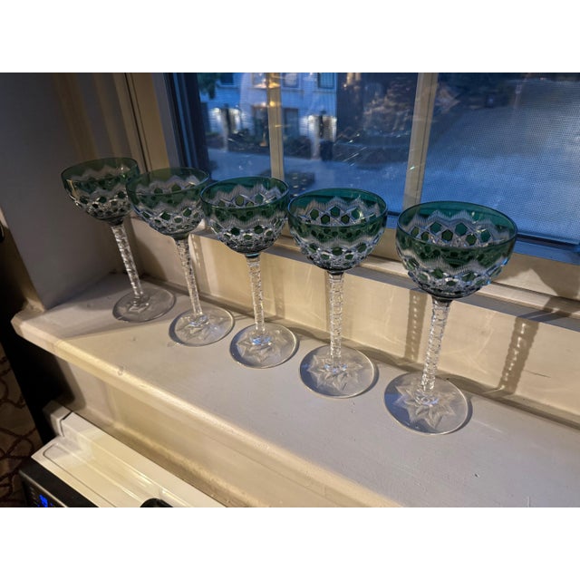 Traditional 1980s Georgian Wine Glasses - Set of 5 For Sale - Image 3 of 6