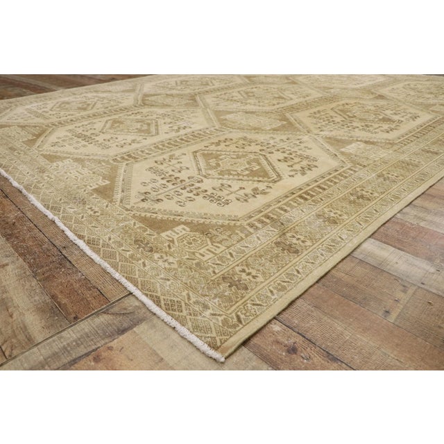 Antique Persian Turkaman Rug - 09'09 X 12'04 For Sale In Dallas - Image 6 of 9