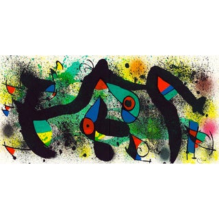 1974 Untitled Lithograph by Joan Miró From "Céramiques De Miró Et Artigas" For Sale