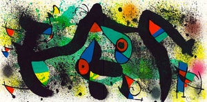 1974 Untitled Lithograph by Joan Miró From "Céramiques De Miró Et Artigas"