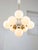 Cream Vintage Italian Brass and Opaline 10-Arm Chandelier, 1970s For Sale - Image 8 of 18