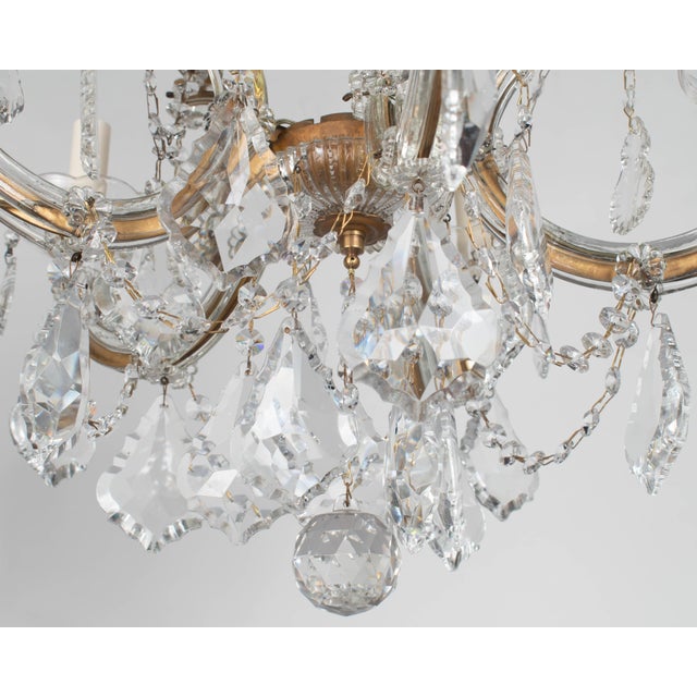 Mid 20th Century Maria Theresa Crystal Chandelier Pair For Sale - Image 11 of 16