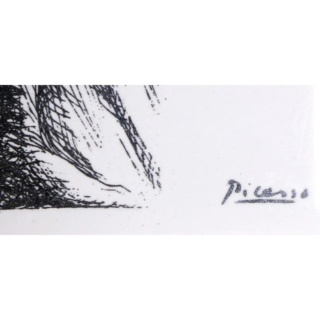 Impressionist 1980s "La Femme - C" Ceramic Tile After Pablo Picasso For Sale - Image 3 of 3