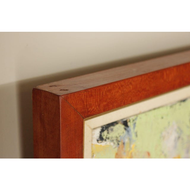 Mid Century Modern Abstract Oil Painting For Sale In Philadelphia - Image 6 of 18