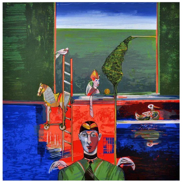 Luigi Rincicotti, I Dodici Mesi - September Lithograph For Sale