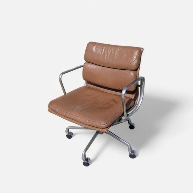 Mid-Century Modern Eames Soft Pad Chair by Herman Miller, 1960s, Leather For Sale - Image 13 of 18