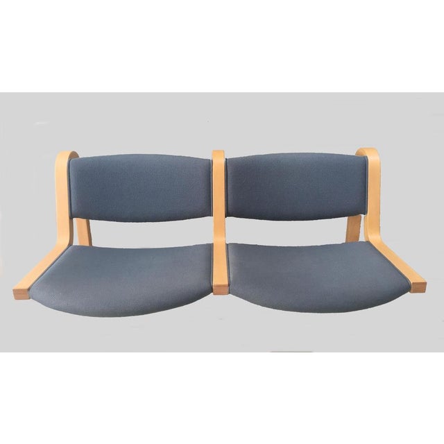 Wall Mounted Two Seat Bench by Rud Thygesen and Johnny Sørensen for Magnus Olesen, 1980s For Sale - Image 6 of 7