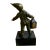 Art Deco Art Deco Period Bronze Dutch Boy Holding Lantern For Sale - Image 3 of 4