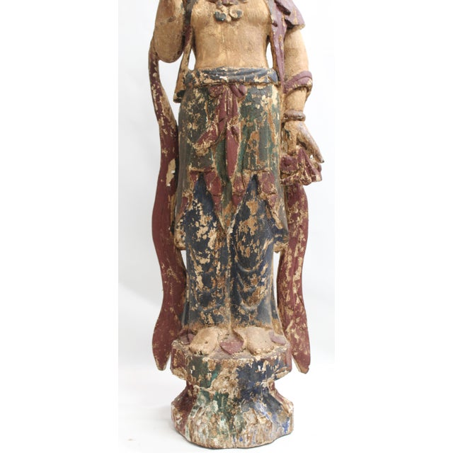 1960s Quan Yin Empress of Compassion Goddess Statue For Sale - Image 5 of 16