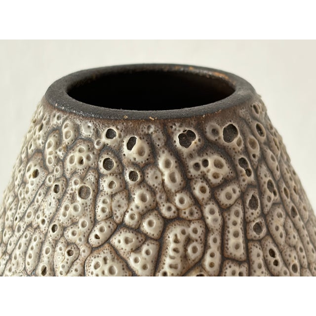 Hand-Thrown Ceramic Vase with Shrink Glaze by Albert Kiessling, 1950s For Sale - Image 9 of 18