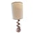 1960s Mid-Century Modern Wood & Brass Lamp - Lighthouse Lamp & Shade For Sale
