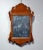 Antique Small Mahogany Wall Mirror For Sale - Image 4 of 5