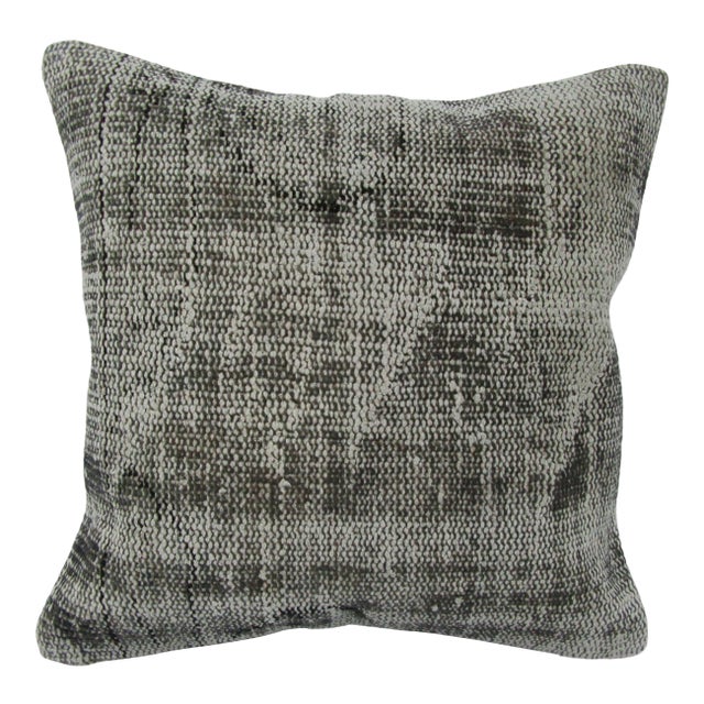 Turkish Gray Handmade Pillow Cover For Sale