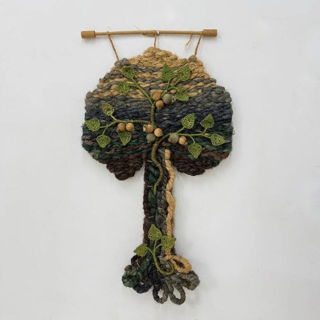 Vintage Tree Wall Tapestry, 1970s For Sale - Image 11 of 18