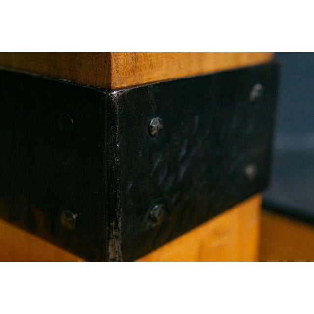 Vintage Brown Dining Table For Sale - Image 5 of 7