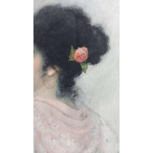 Early 20th Century Portrait of a Young Beauty - Eugen Von Blaas For Sale - Image 6 of 9
