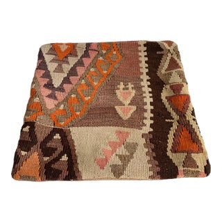 Kilim Rug Pillow Cushion Cover Moroccan Style Aztec Print Textile For Sale