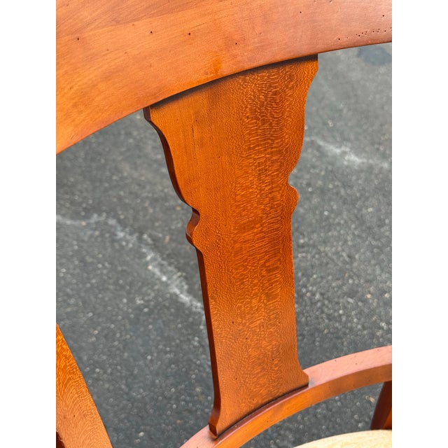 Grange Furniture Solid Cherry Dining Chairs Made in France - Set of 10 For Sale - Image 11 of 12