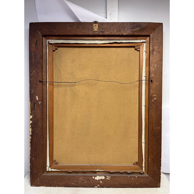 1950s 1950s Sidney Gross Modern Art Oil on Canvas Still Life For Sale - Image 5 of 6