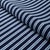 SAMPLE - Schumacher Benson Stripe Epingle Fabric In Navy For Sale