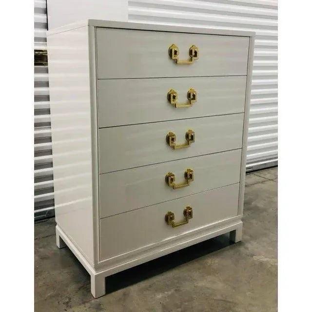 Landstrom Furniture 1950’s Chinoiserie Mahogany Highboy Dresser by Landstrom Furniture For Sale - Image 4 of 9