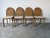 Mid-Century Modern Vintage Coastal Organic Woven Wicker & Metal Frame Dining Chairs – Set of 4 For Sale - Image 3 of 12
