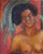 F. Cohen Warm-Toned Abstract Figurative Black Art Portrait of a Mother with Children, 20th Century For Sale In Houston - Image 6 of 12
