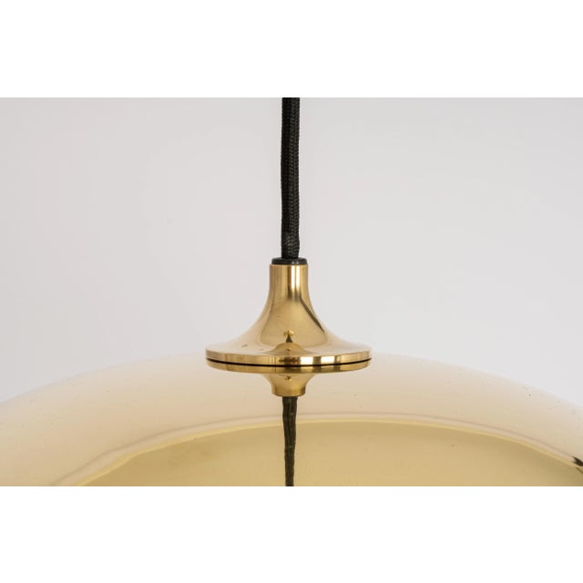 Large Brass Pendant Light by Florian Schulz, Germany For Sale - Image 4 of 11