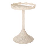 Amanda Lindroth Sloane Scalloped Side Table For Sale