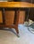 Mid 20th Century Alma Skulptura Mid Century Walnut Executive Desk, 78” Danish Modern, Cane Panel For Sale - Image 10 of 11