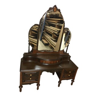 Antique Mahogany Vanity For Sale