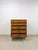Brown Vintage Heritage Tallboy Dresser Brutalist Brass Pulls Mid-Century Modern For Sale - Image 8 of 12