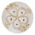 Late 19th Century Antique German Porcelain Oyster Plate Hand-Painted Pink & Gold Floral For Sale