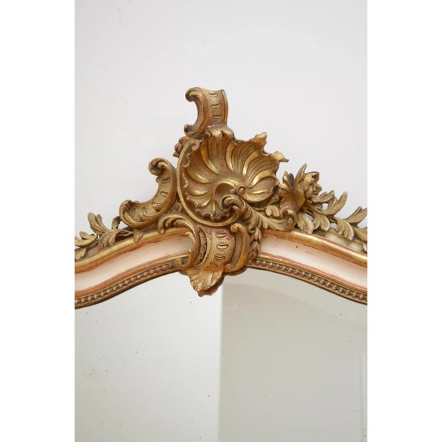 Cream 19th Century Wall Mirror For Sale - Image 8 of 15