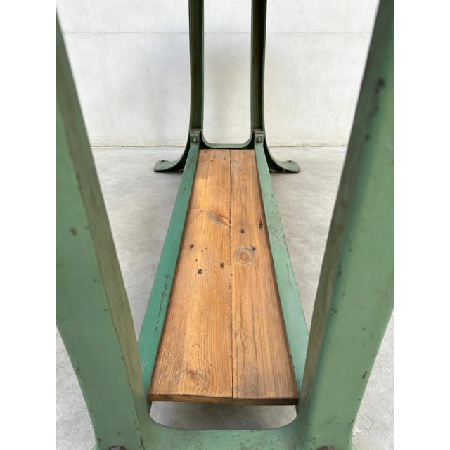 Large Vintage Industrial Table, 1890s For Sale - Image 10 of 11