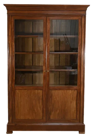 Bookcase in Glazed Mahogany