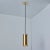 Mid-Century Modern 1960s Perforated Brass Cylindrical Pendant Attributed to Mauri Almari for Idman For Sale - Image 3 of 12