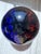 Large 10 Lbs. Studio Art Glass Sphere Controlled Bubble Orb Murano Style Decor Rainbow Paper Weight For Sale - Image 4 of 13