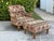 English Vintage English Tufted Barrel Lounge Chair & Ottoman For Sale - Image 3 of 12