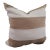 Ryan Studio 22 X 22 Pillow Ivory Taupe Striped Linen Feather/Down Insert Usa For Sale