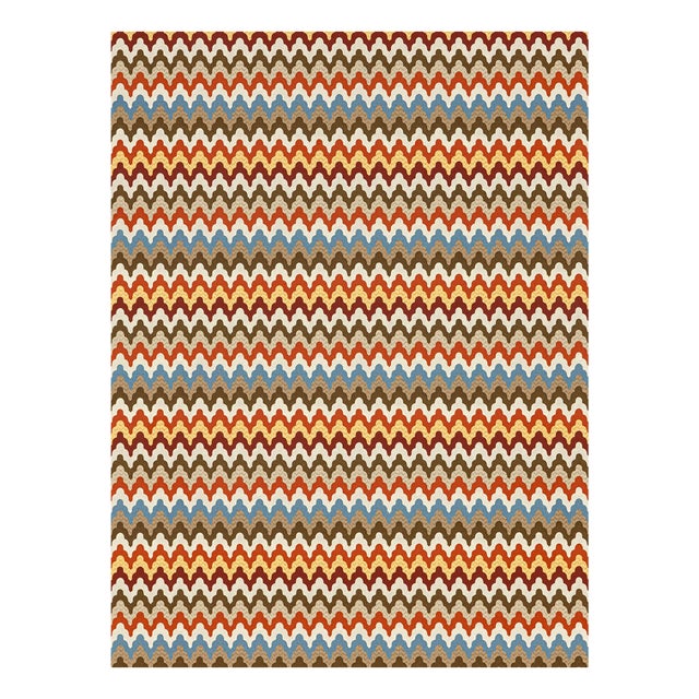 The House of Scalamandré Rainbow Mountain Wallcovering Wallpaper, Autumn For Sale