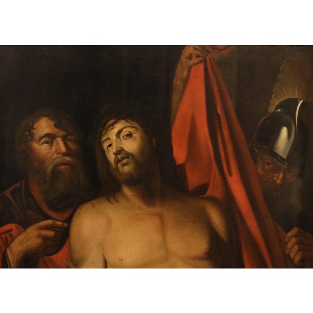 Follower of Rubens, Ecce Homo, 1700, Oil on Canvas For Sale - Image 8 of 16
