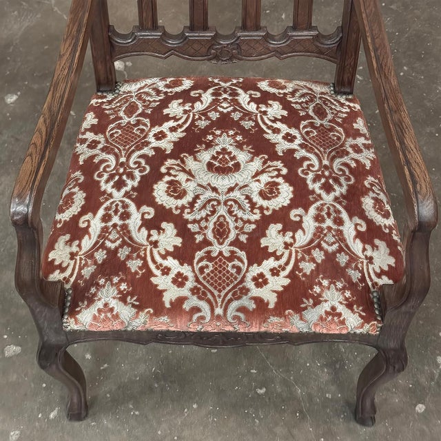 Set of 12 Antique Country French Regence Style Dining Chairs Includes 2 Armchairs For Sale - Image 11 of 18