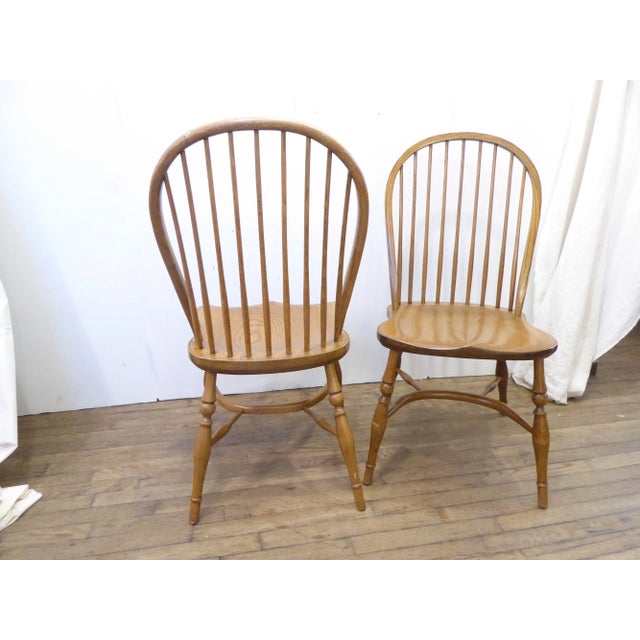 Vintage Windsor Side Chairs - a Pair For Sale In Boston - Image 6 of 6