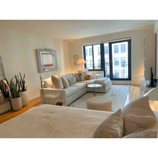 Ivory Linger Sectional With Chaise - Room & Board For Sale In New York - Image 6 of 8