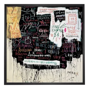 Jean-Michel Basquiat, Museum Security (Broadway Meltdown), 1983/2021, Print, Framed